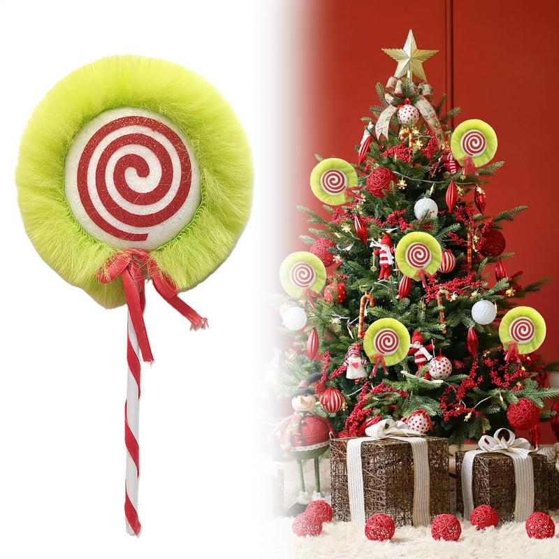 Candy Cane Decorations For Tree Winter Festival Candy Ornaments Fireplace Garden Tree Branch Decorating Peppermint Candy