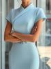 Rochie Fustă 2026 Europeană & Americană Nouă Modă Slim Fit Cataramă Decorativă Strâmtă pe Șolduri