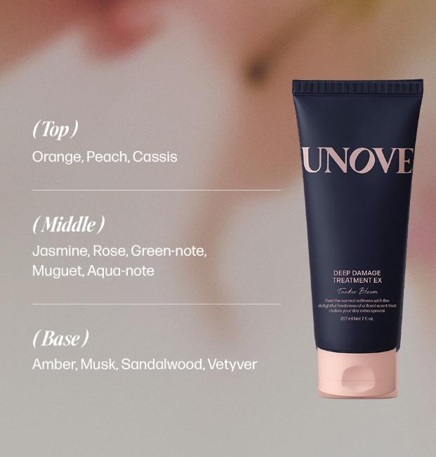 Unove Deep Damage Hair Treatment EX Tender Bloom 207ml + 100ml