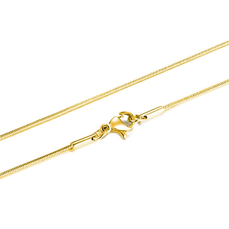 Stainless Steel Snake Chain Necklace - European/American Fashion Titanium Steel Jewelry