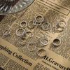 Retro Alloy Snake Moon Sun Symbol 16-Piece Ring Set for Women
