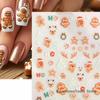 Cute Christmas DIY Nail Decals Sliders - Gingerbread Santa Cat Xmas Tree Bell Stickers for Holiday Party Manicure Decor