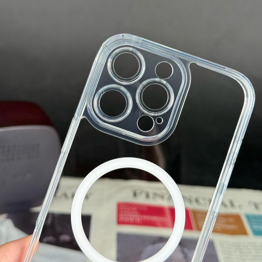 iPhone 15 Pro Max/14 Plus TPU+PC Magnetic Case with Precise Hole Alignment