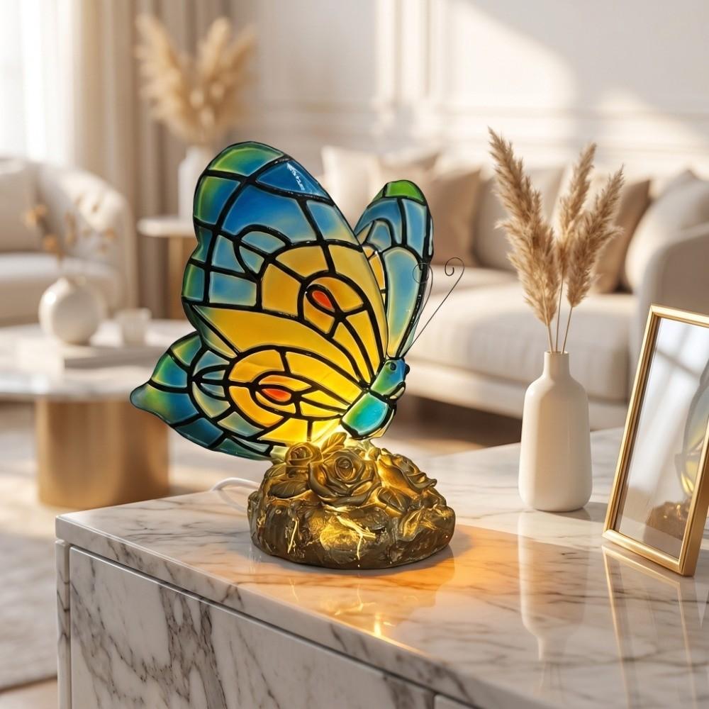 LED Butterfly Retro Night Light Ornament Modern Table Lamps Colorful Butterfly Light  Living Room