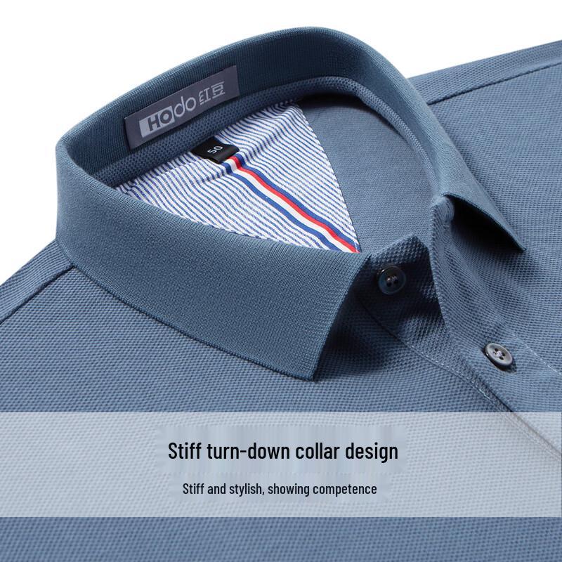 Hodo Men's 100% Mercerized Cotton Long Sleeve Polo Shirt