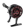 Ice Fishing Reel High Foot with Metal Line Cup Aluminum Alloy Handle   One Button Line Release for 100m Line Capacity