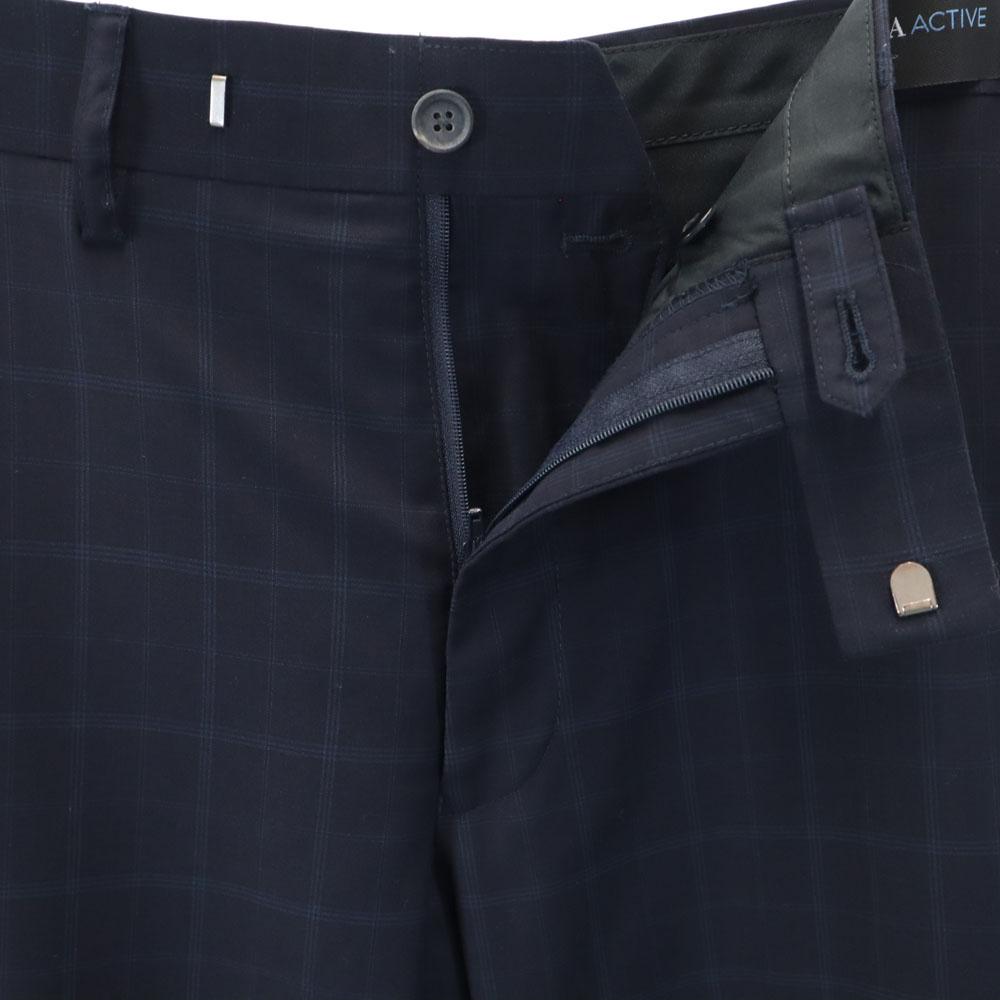REDAACTIVE Maison Special Check Pattern Slacks pants 46 Navy system Men's Used