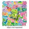 50 Trendy Dinosaur Stickers for Luggage, Laptop, and Car Decor
