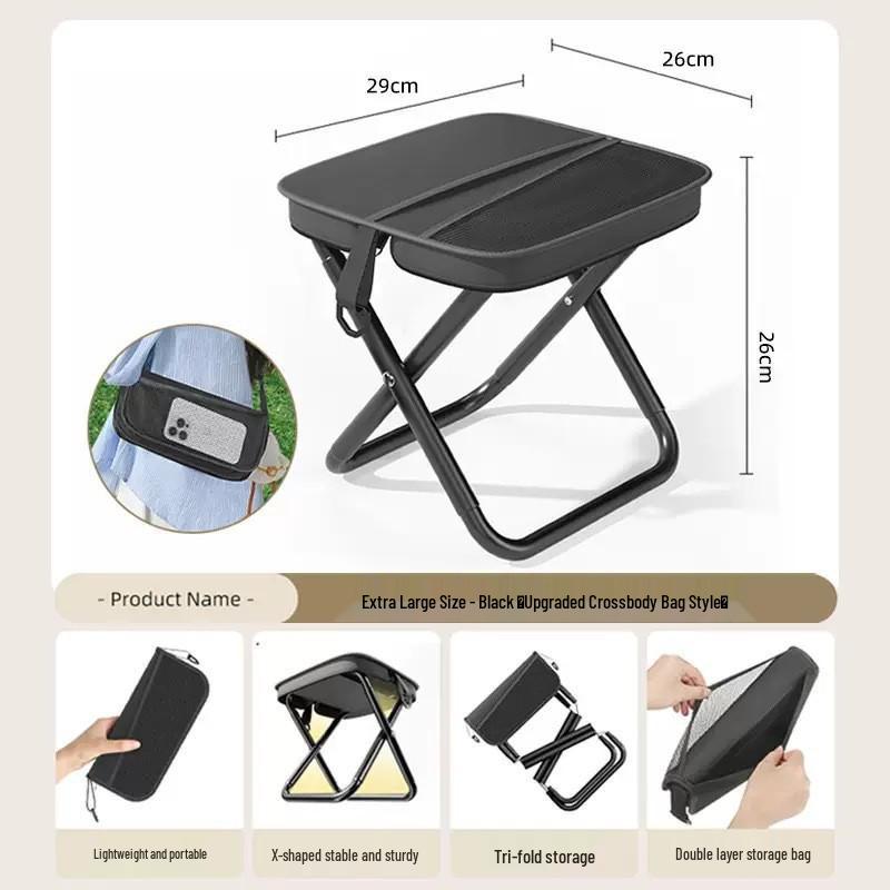 Compact Folding Outdoor Backpack Chair for Camping and Fishing