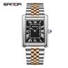 Couple Watch Fashion Square Roman Scale Men'S And Women'S Quartz Watch Waterproof Watch