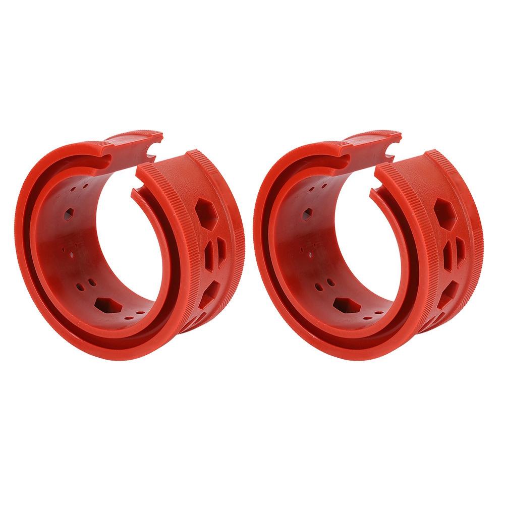 Sada 2 ks SEBS Červené tlumiče Tlumiče Tlumič Lepidlo Dorazy Pružiny Nástroj pro údržbu auta (C)