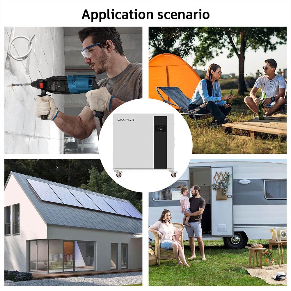 LANPWR UFox Plus 35E Solar Power Station, 3500W 5120Wh Solar Generator, LiFePO4 Battery, Off-Grid Inverter, Expandable & APP Control