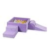 Foam Playground With Square Pool 90X90X40 Velvet Soft Purple + 400 Balls: Pearl, Light Pink, Yellow, Light Mint