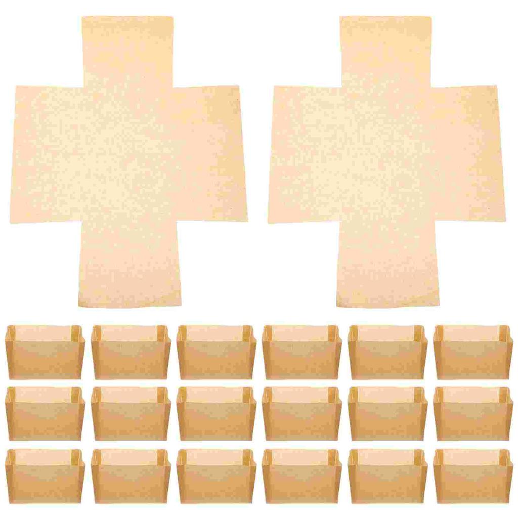 50 Pcs Air Fryer Saucepan Paper Toast Liners Wrappers Raw Wood Pulp Baking Cups
