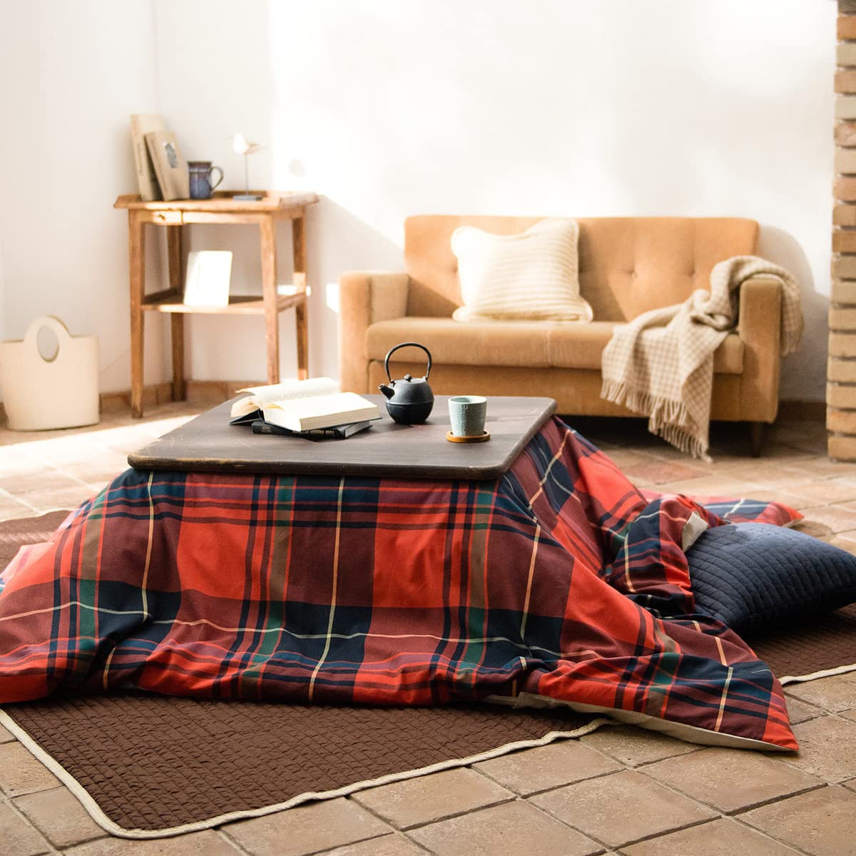 Чехол для футона котацу Fab the Home, Паприка, 200x200 см (Площадь), Хайленд, FH182156-240