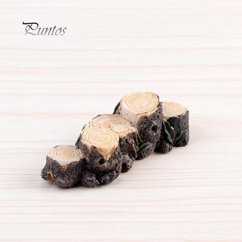 Miniature Resin Stump Micro Landscape Fairy Garden Mini Ornament Dollhouse Decor