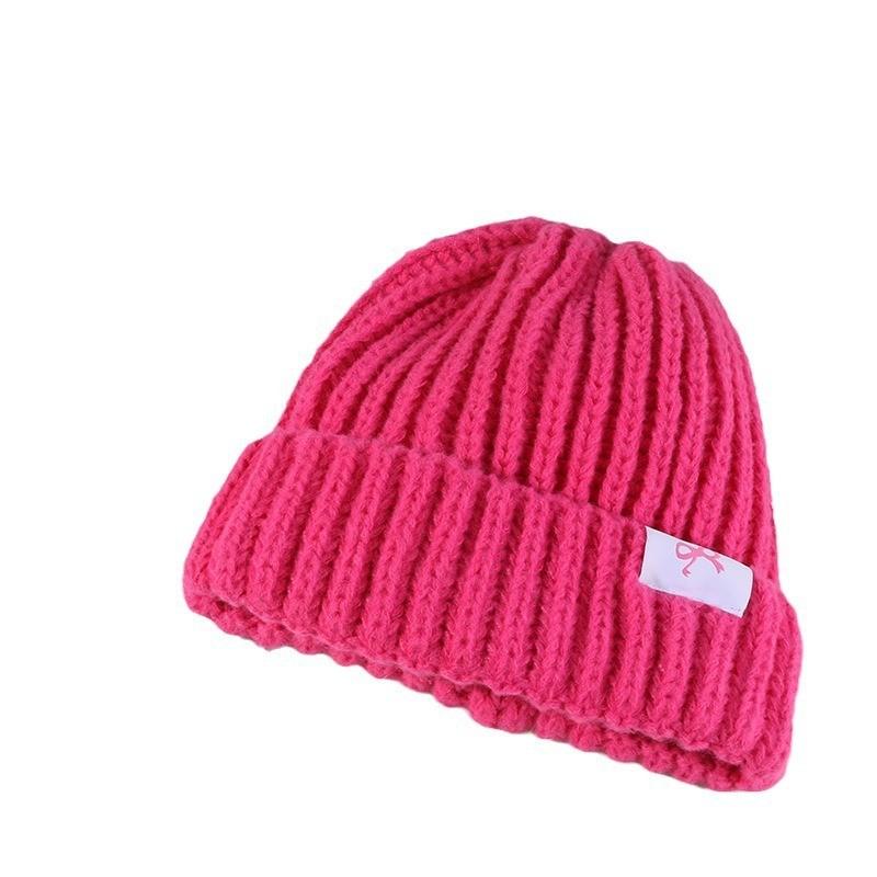 Soft And Comfortable Knitted Acrylic Hat For Women With Cute Bow Perfect For Winter And Autumn Fashion