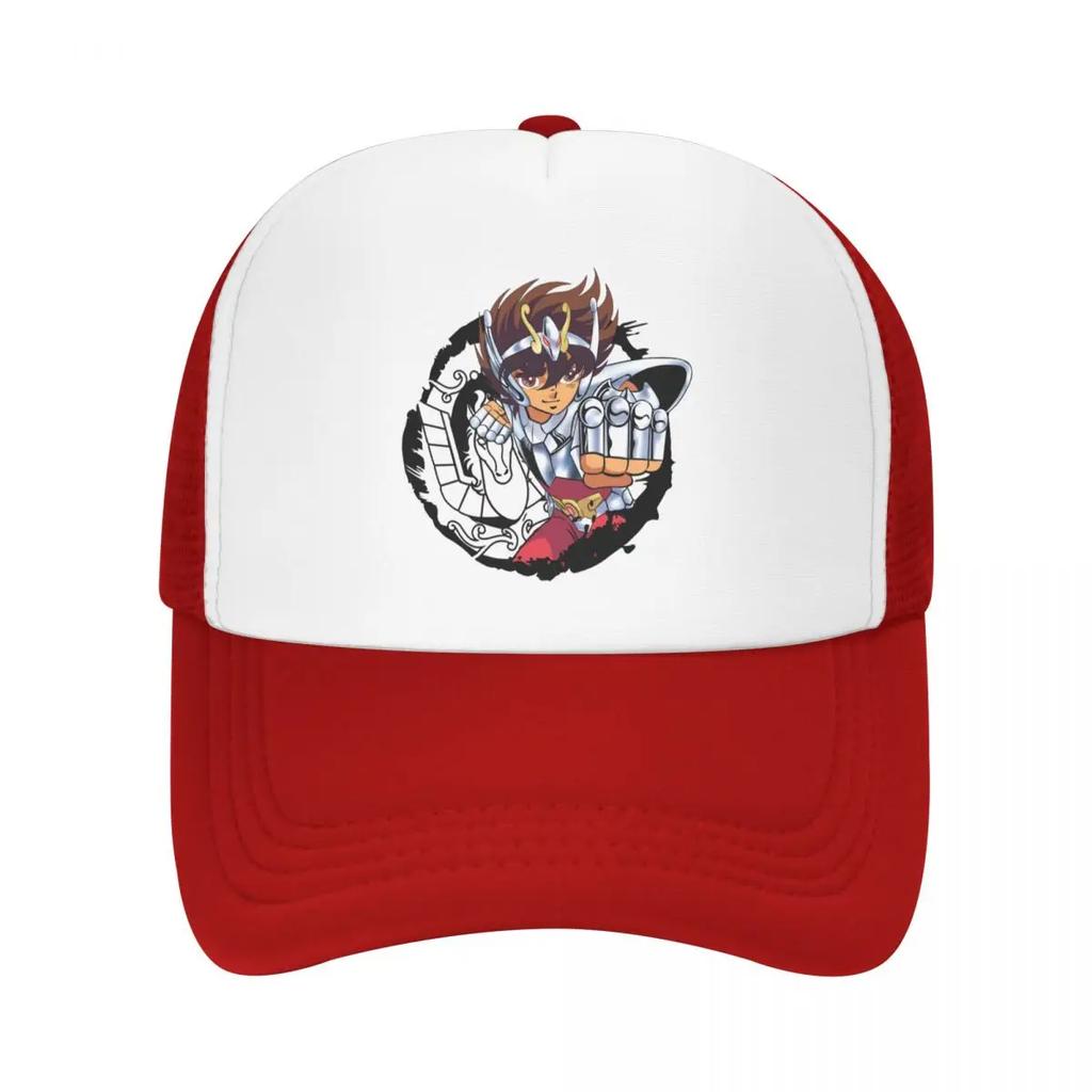 Custom Fashion Saint Seiya Pegasus Baseball Cap Unisex Adjustable Knights Of The Zodiac Trucker Hat Sports Snapback Trucker Cap