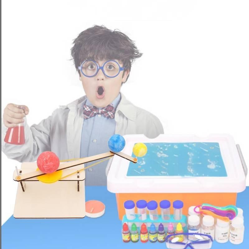 Science Experiment Diy Wooden Earth Moon Sun Solar System Model Kit Educational Toy For Kids