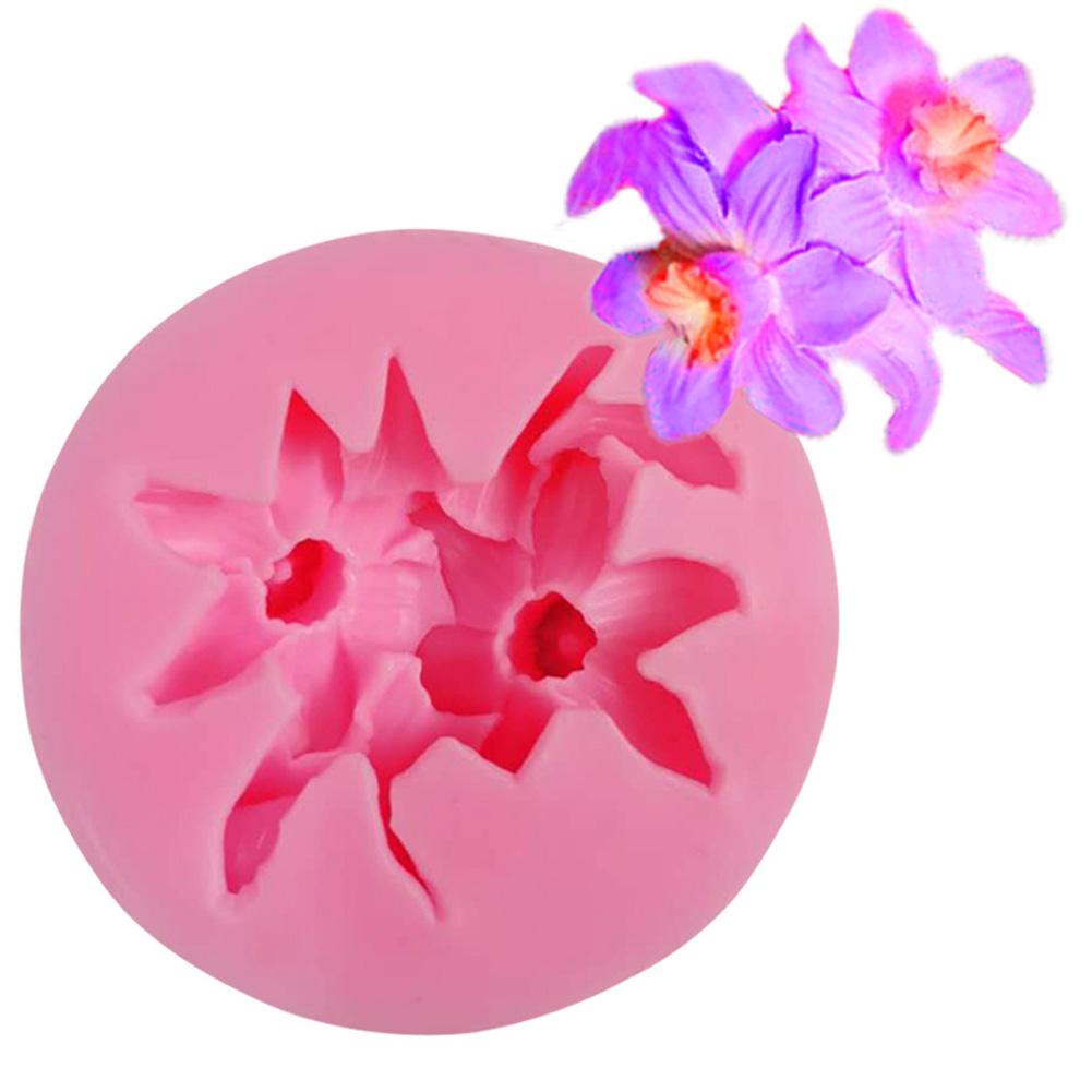 Flower Shape Silicone Molds Fondant Craft Cake Candy Chocolate Sugarcraft Ice Pastry Baking Tool Mould