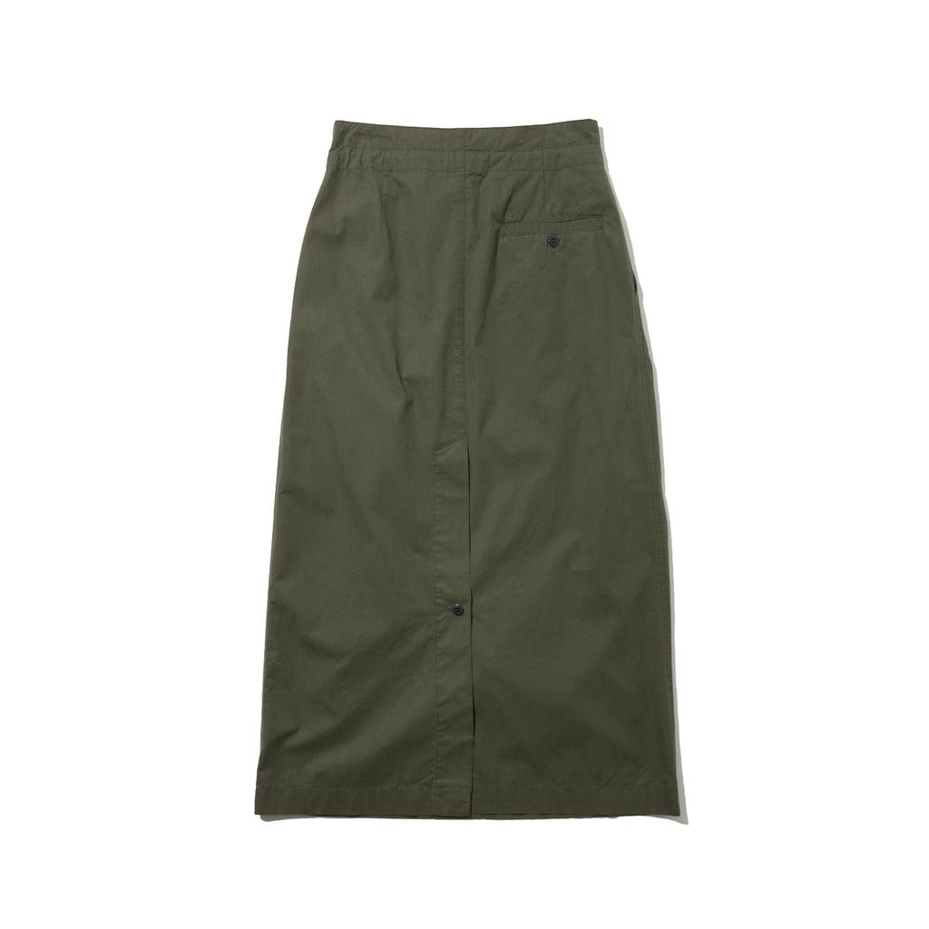 Penfield Summer Cotton Easy Military High-Waisted Skirt Olive_Fr2Ws20F