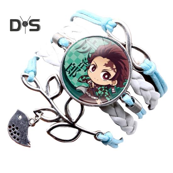 

Браслет унисекс «Убийца демонов», многослойные украшения, плетеный браслет с героями мультфильмов