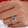 Fashionable Women'S Accessory Rings, Versatile Wedding Engagement Rings, Niche Design Bridal Jewelry