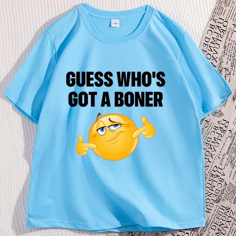 

Guess Whos Got TShirt Unisex Short Sleeve Printed T Shirt Streetwear Casual Graphic Tee Cotton Round Neck Graphic Tees 4XL