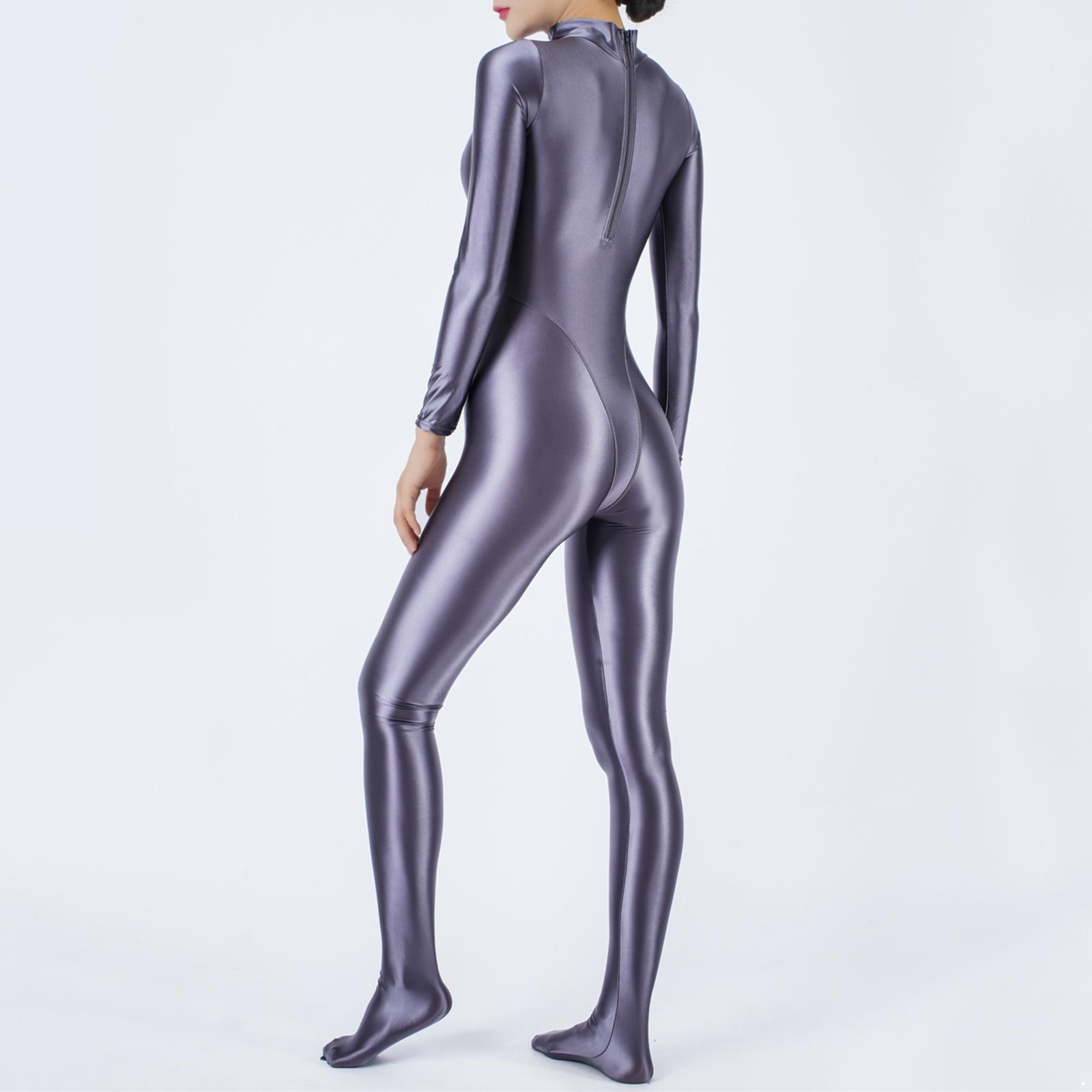 

Жіночий клубний костюм для танцювального шоу. Вузький комбінезон. Повне боді. Панчохи. Рашгард для дайвінгу. Серфінгу. Йоги. Танці на пілоні. L сірий