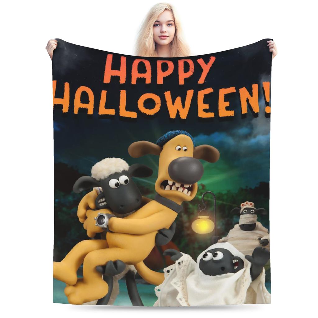Shaun the Sheeps Plush Blanket Children  Flannel Throw Blanket For Couch Chair Sofa Bed Soft   Quality Bedspread Gift Idea