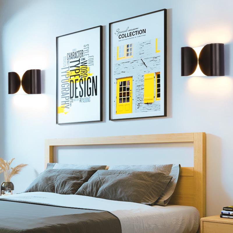Nordic LED Wall Lamp: Designer Stainless Steel Indoor Light for Bedroom, Living Room, or Stairway