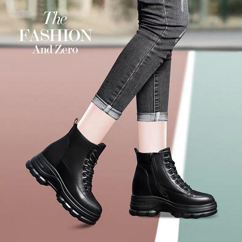 Women Winter Snow Boots High-top Shoes Casual Woman Waterproof Warm Leather Ankle Boots Female High Quality Plush Inner Boots