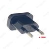 New CN US To EU Euro Europe Plug Adapter 2 Round Socket Converter Travel Electrical Power Adapter Socket China To EU Plug 1