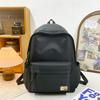 Schoolbag new ins wind Japanese soft sister schoolbag female Korean version solid color middle school student backpack light travel backpack
