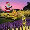 Solar Kettle Lights Outdoor LED Waterproof Vintage Lamp Christmas Watering Can Light Holiday Party Garden Pathway Walkway Decor