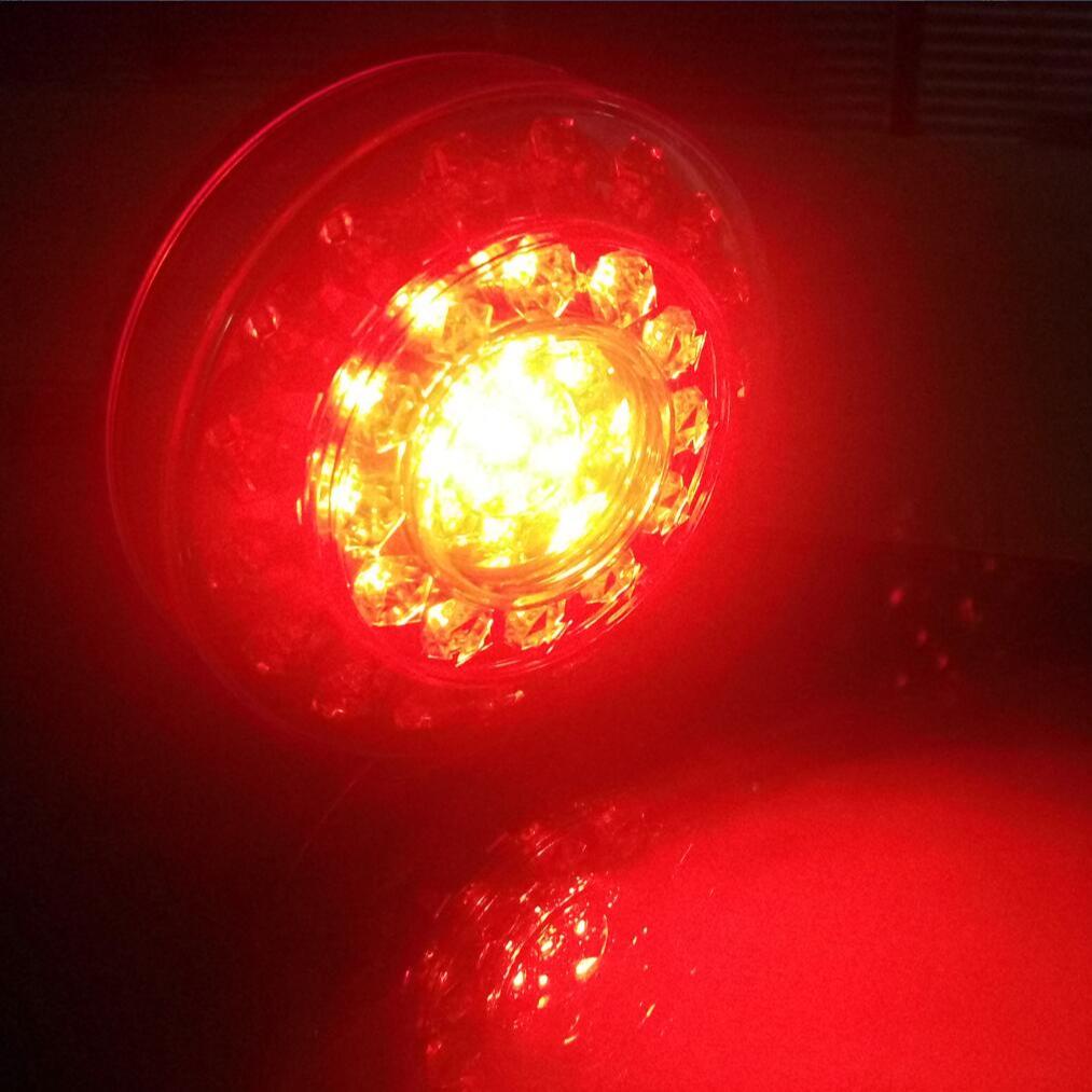 Factory Supply Round Tail Light Rear Lamp for the Trucks and Trailer RV 123mm