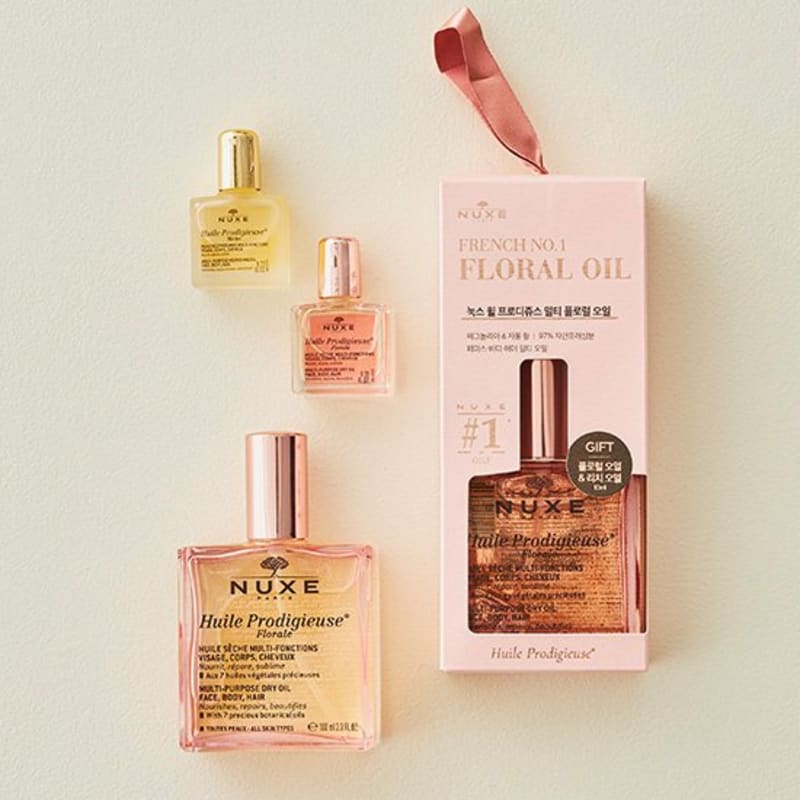 [Nuxe] Will Prodigieuse Multi Floral Oil 100ml Special Set (10mL mini oil + 10mL free)