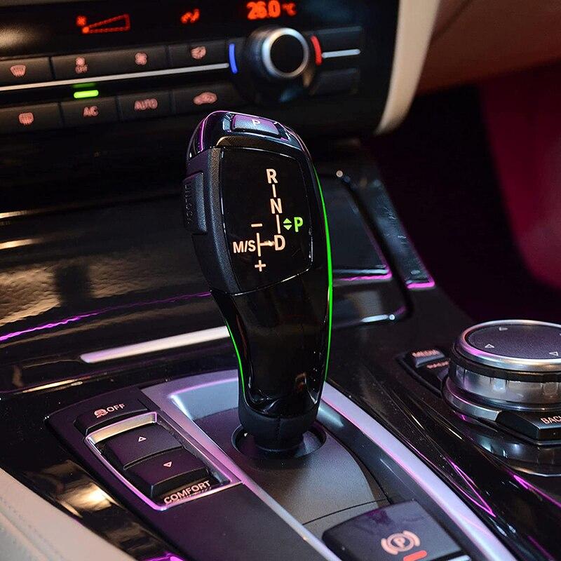 Car Gear Stick Shift Knob Handle Cover For BMW 1 2 3 4 5 6 7 Series F20 F21 F22 F23 F30 F31 X3 F25 X4 F26 LHD Auto Accessories