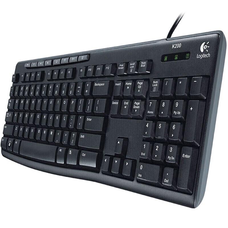 Logitech MK200 Wired Multimedia Keyboard and Mouse Combo