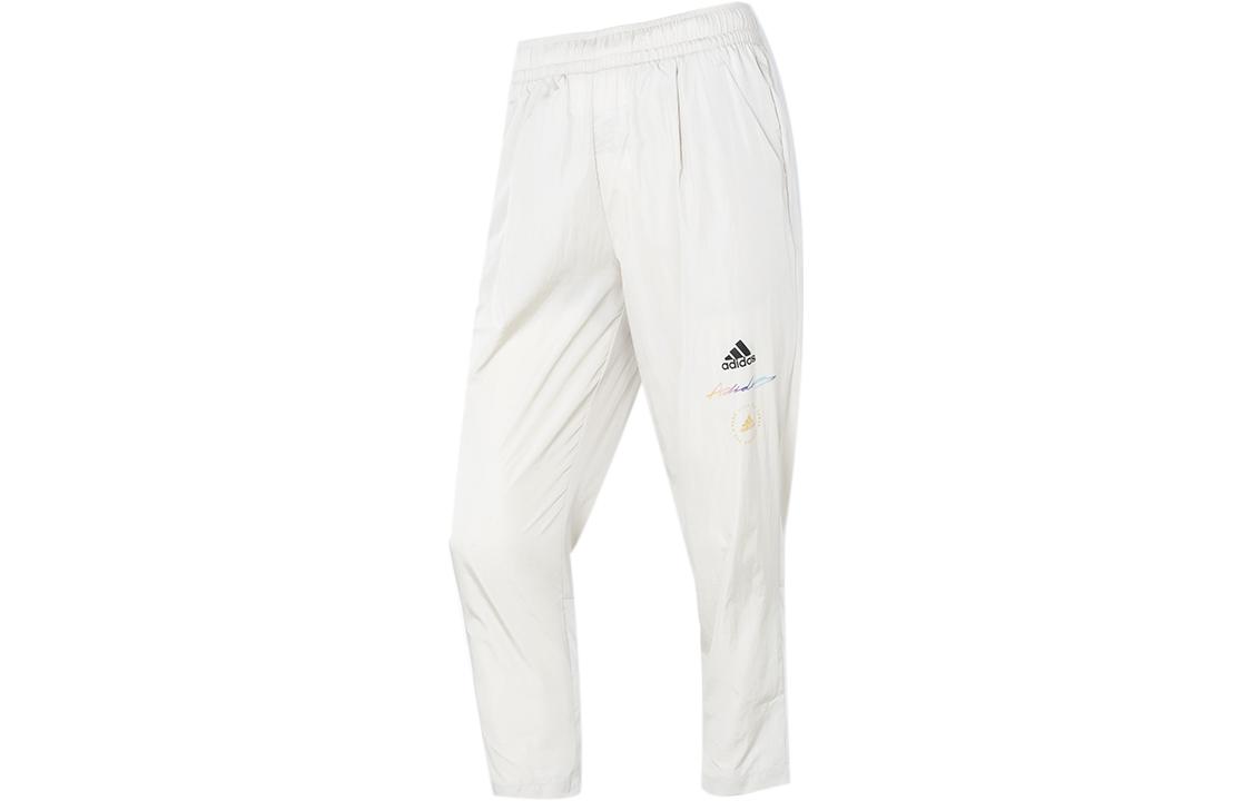 Adidas Knitted Sweatpants Women s White Moderate Tapered Pants HE9957 XXL