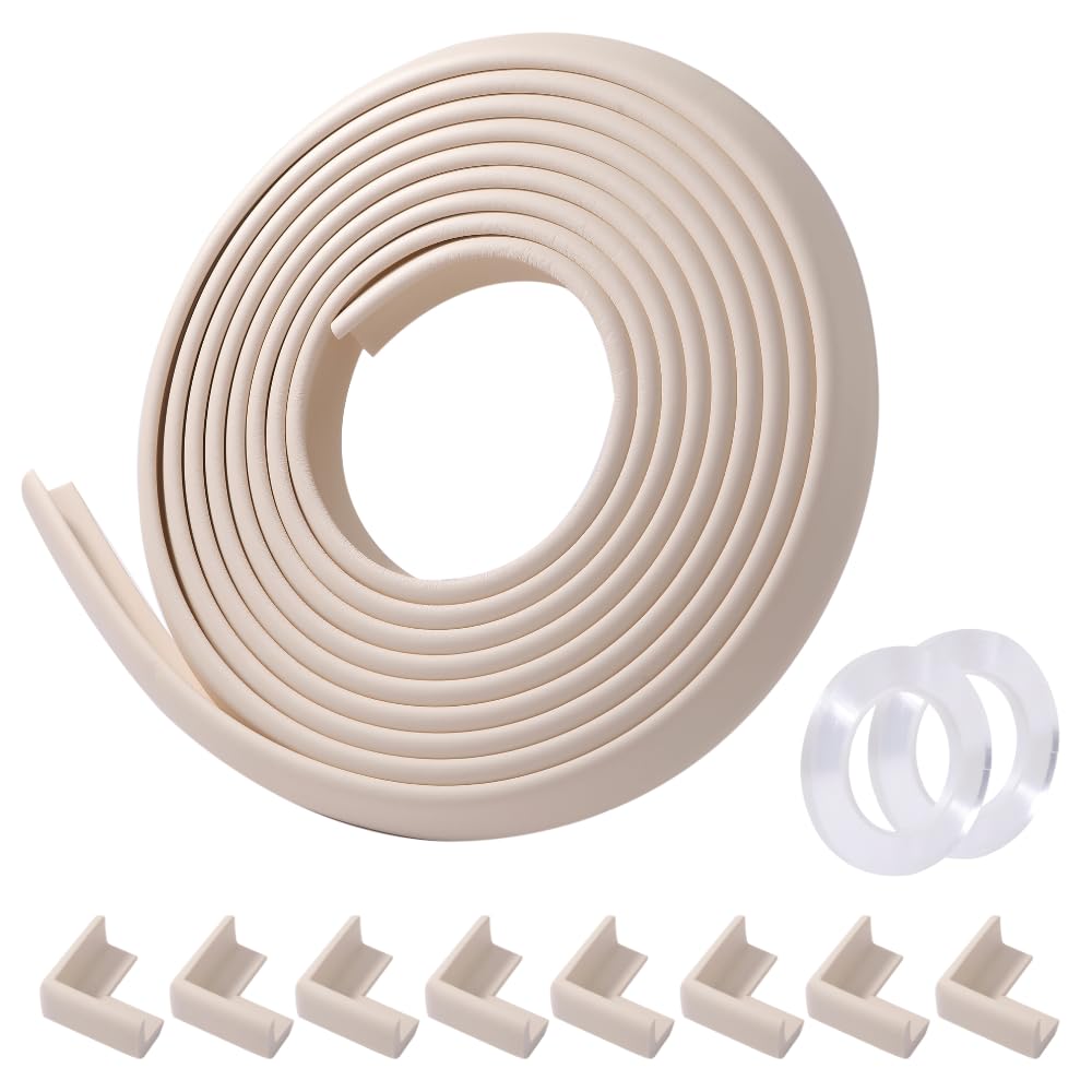 Recommended by Childcare Workers and Featured In Hiyoko 6m Repositionable Gel Corner Guard Tape Baby Guard Corner Set of Injury Prevention and Safety