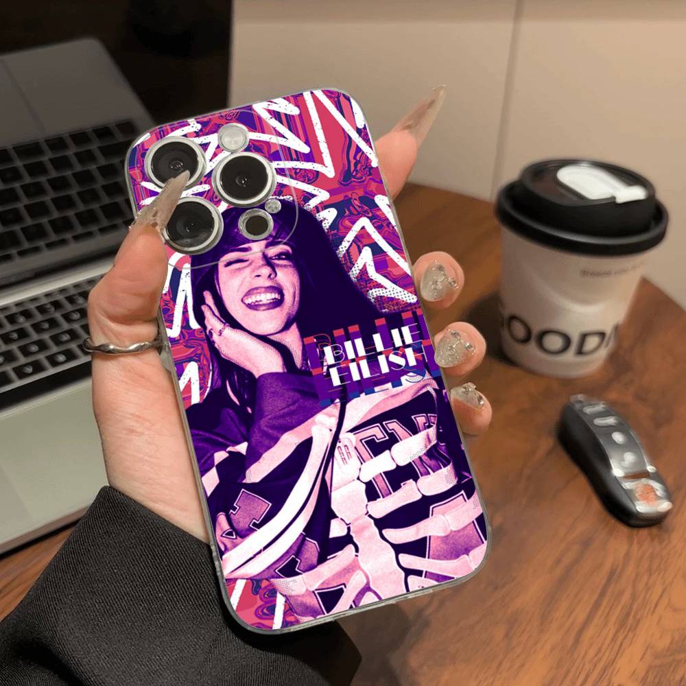 B-Billie E-Eilishes Phone Case for iPhone 17 16 15 14 13 12 11 Pro Max Plus Soft Cover Personalized DIY
