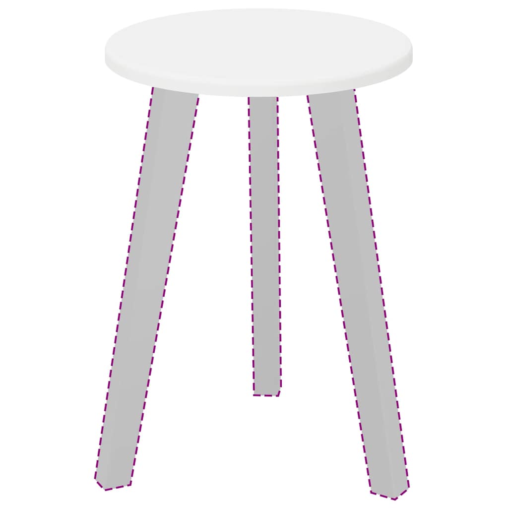 White Table Top Ø 30 x 1.5 cm Particleboard