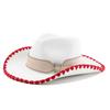 Popular European and American classic retro western cowboy hats, men's and women's fashion high-end peach heart top hats