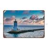 Los Angeles Lighthouse Metal Plaque Poster Vintage Party Custom Printing Living Room Tin Sign Poster
