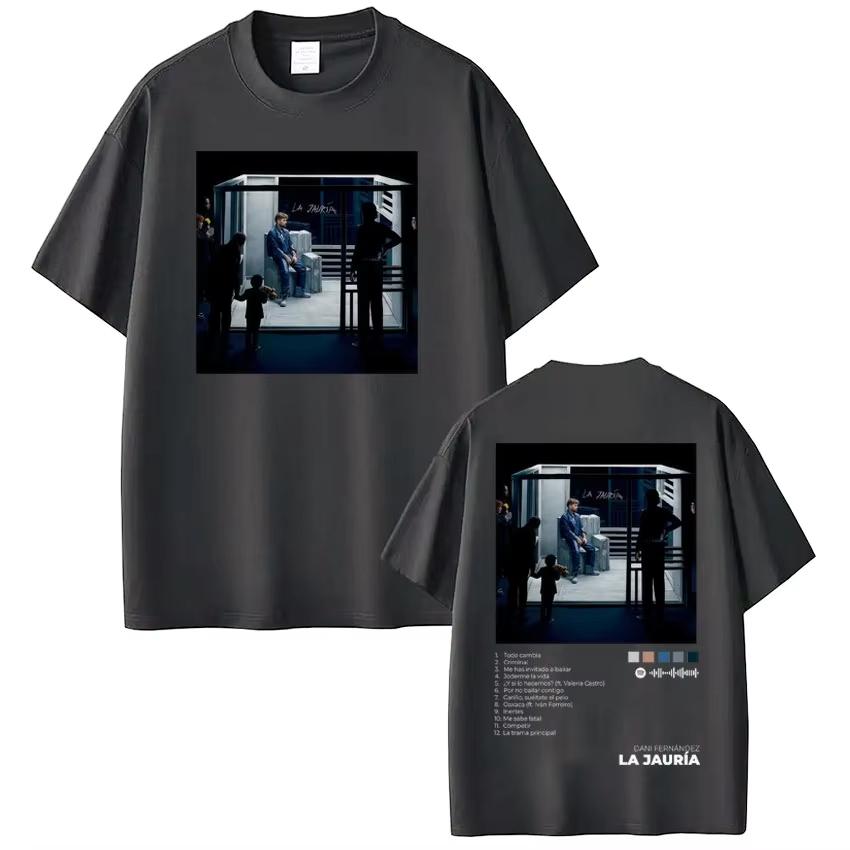 2026 Rapper Dani Fernandez Album Tour Print Tshirt Men Women Vintage Tshirts Summer Shortsleeved Casual Cotton Top Streetwear