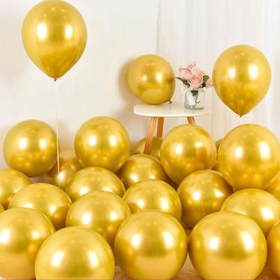 Lot de 50 ballons en latex de couleur unie, ballons à paillettes, ballons de couleur métallique, ballons de fête de 10 pouces/12 pouces, en vrac pour anniversaires et mariages