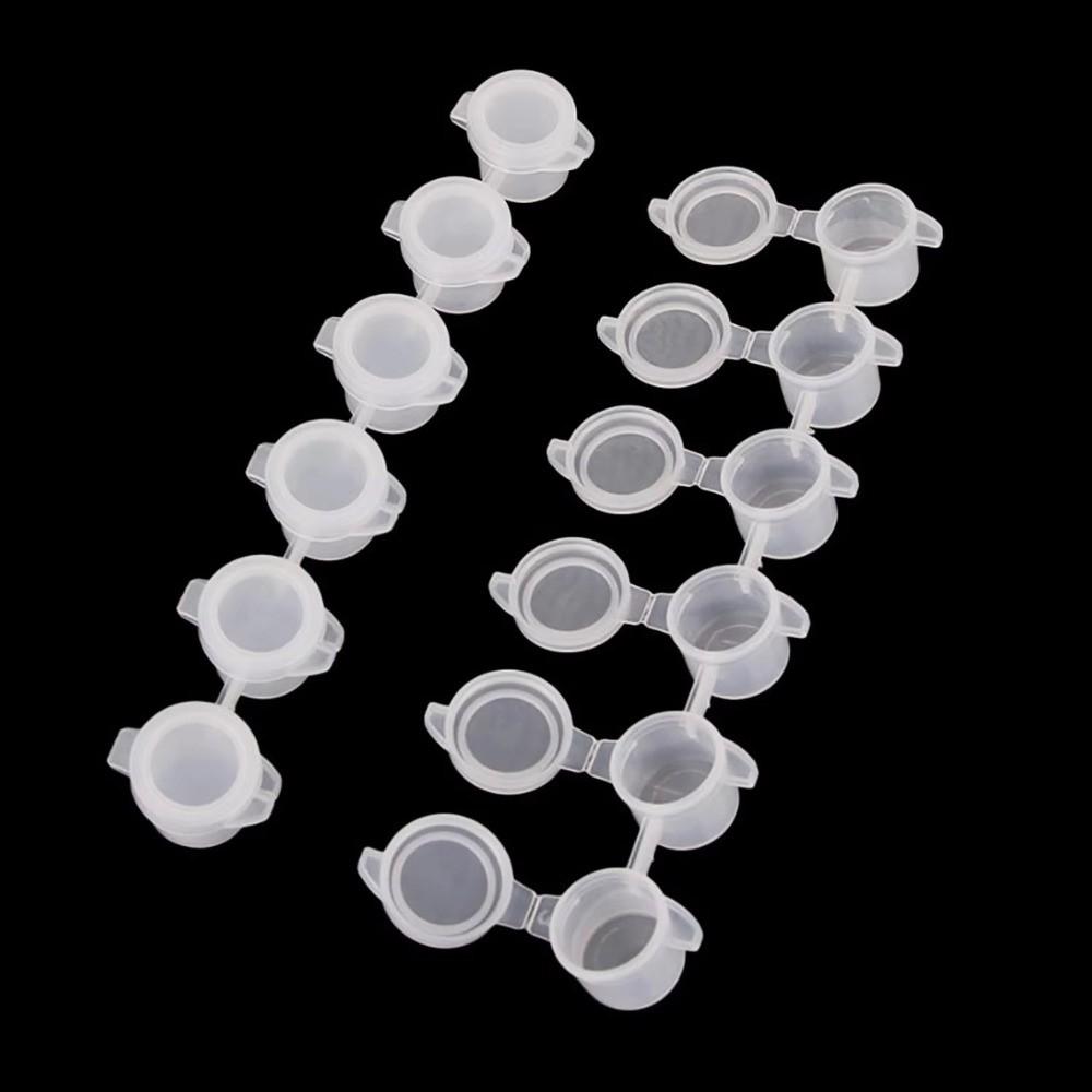 5Strips 2/3/5ml With Lids Empty Joint Pigment Box Refillable Paint Pot for Paintings Art