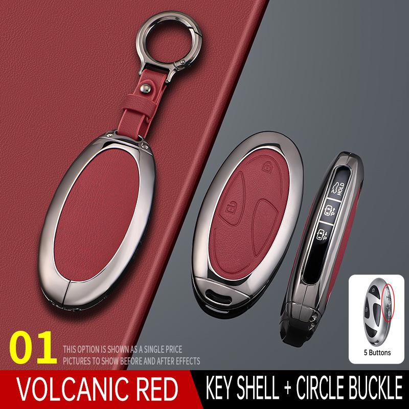 Key Case for Modern Tucson, 11th Gen Sonata, Encino, Santa Fe, and Elantra Models