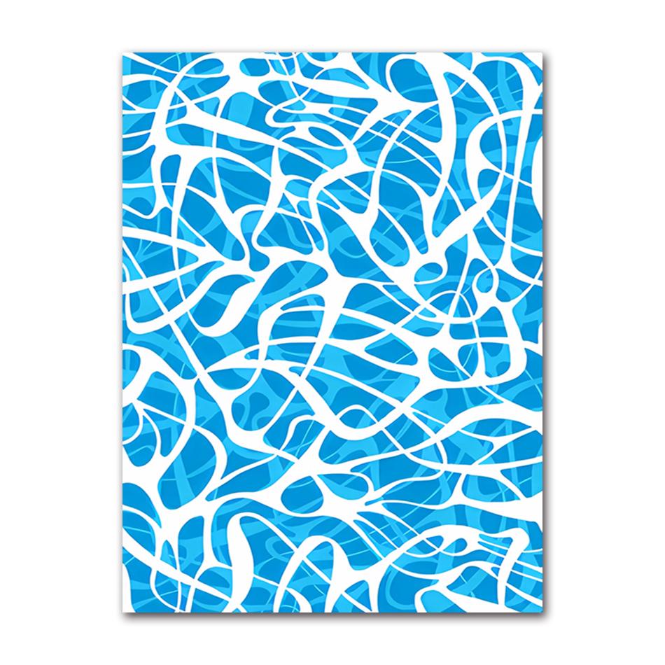Classic Abstract Art Poster, Colorful Line Image Printing Canvas Art Painting, Used for Home Room Decoration Poster, Frameless